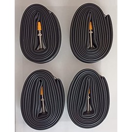 Continental Tube Race28, 27.6 x 7.9 - 9.8 inches (700 x 20 - 25 C), French 1.7 inches (42 mm), Set of 4