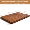 Brosisincorp Real Solid Sapele Wood Cutting Board One Piece No