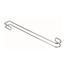 Jack's Utility Over The Wall Hook, 16" Drop 15mm Nickel Plated Wire