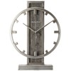 Bulova B1864 Streak Tabletop Clock, Aged Silver-Tone 2.63 x 12