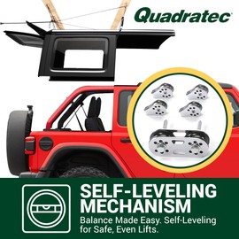 Quadratec 4-Point Hardtop Hoist System - Compatible with Jeep and Ford Bronco - Easy Jeep Top Removal and Storage