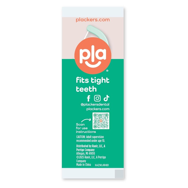 Plackers® Micro Line® Floss Picks - Intense Mint, Floss Fiber