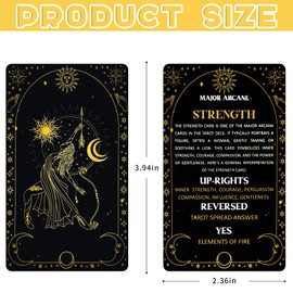 Knana 78 Tarot Cards with Meanings on Them Text Pattern Tarot Cards Learning Tarot Card for Beginners