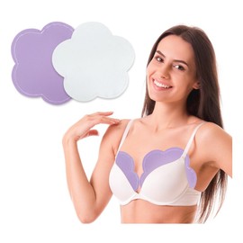 Castor Oil Pads Wrap Organic Breast Pads -2Pcs Castor Oil Pack Compress for Cyst Nursing Pads Washable Castor Oil Packs Reusable Cotton Breast Pad Kit for Sleeping (Castor Oil Not Included)