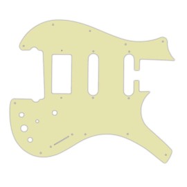 wd Pickguard For Parker Hum Single Single Nitefly SA mint green 3 ply