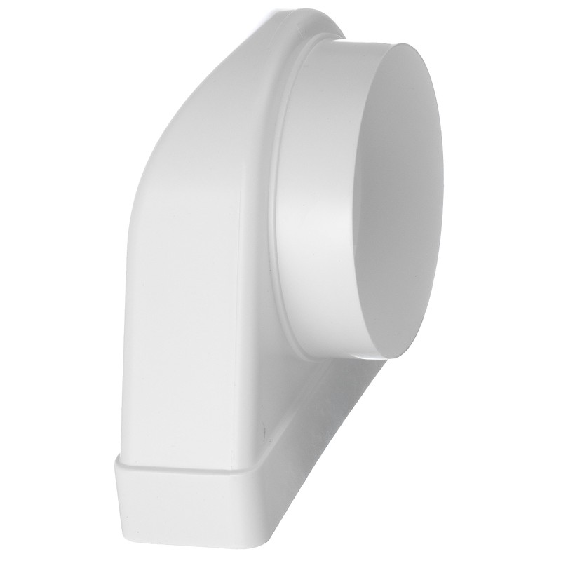 Steinberg14 White 125 mm - 220x55mm Rectangular to Round 90