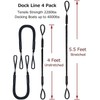 Jranter Bungee Dock Lines, 4 feet Bungee Shock Cords Bungee