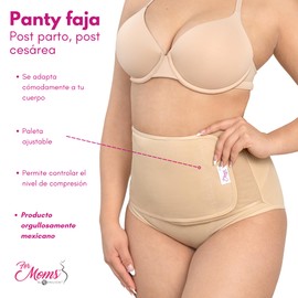 For Moms Panty Faja Postparto Corta Calzon Faja para Recuperar La Silueta Perdida Durante El Embarazo Control Panties Vientre Bajo Faja Postparto Cesarea Color Nude