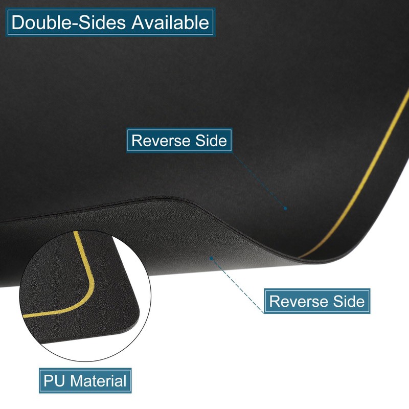 sourcing map 4 Pcs Faux Leather Placemats for Dinner Table,