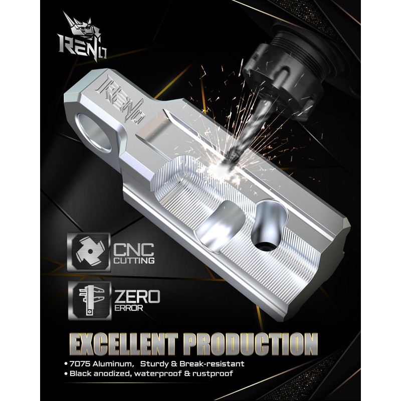 RENO Shackle Hitch Receiver, 2" Receiver Towing Mount with 3/4"