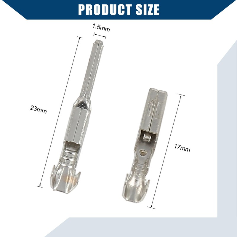 Hihaha Electrical Wire Connector Male Female Terminal/Inside for Car/Durable 1.5mm