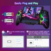 HASACOOL Wireless-Switch-Controller for Switch/OLED,One-Piece Hall Effect Switch Pro Controller Joycon,Handheld