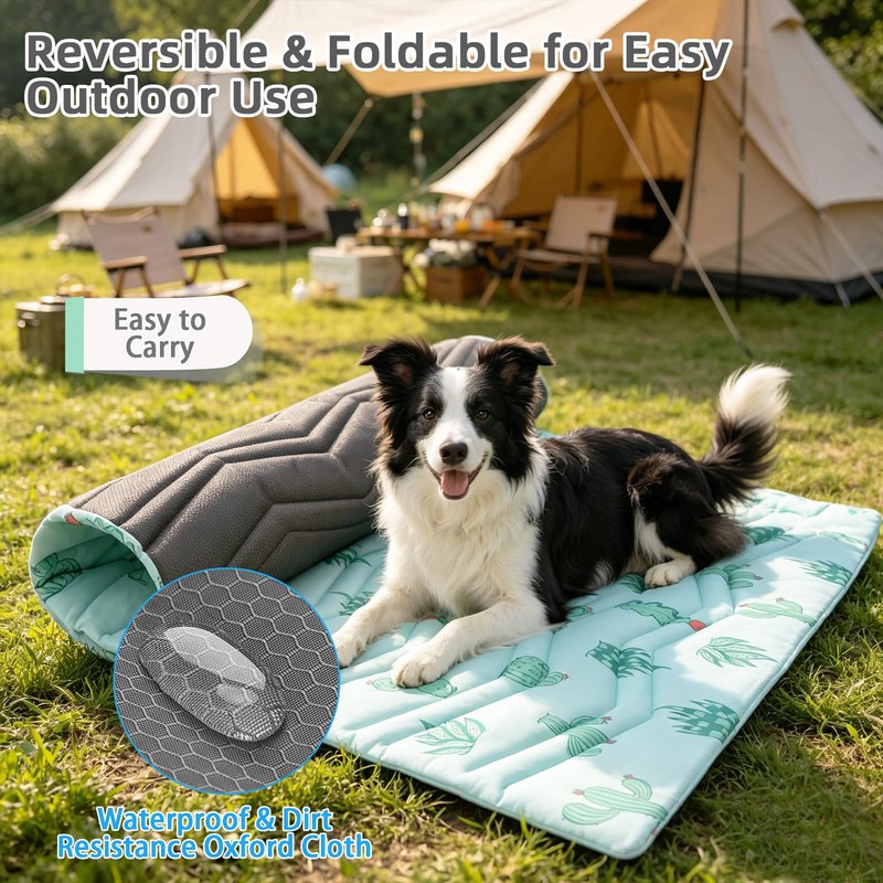 Dog Cooling Mat Extra Large, Q-Max>0.5 Double-Sided Thickened Breathable Cooling