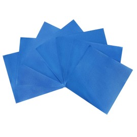 Webake Chocolate Candy Wrappers Aluminium Foil 100 Piece For Homemade Chocolate, DIY Candies, Fudge and Brownies 4 x 4 Inch (Blue)