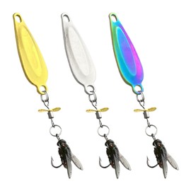 Spinner Baits for Bass Fishing | Artificial Swimming Lure - 3D Metal Propeller Swimbaits for Stream River Lake Freshwater Reservoir