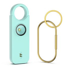 Security Buzzer with LED Light, Security Alarm, Personal Alarm, 130dB Self Defense Alarm with Mini Emergency LED Flashlight, Key Chain, Safe Personal Protection for Girls and Elderly, Burglar Alarm