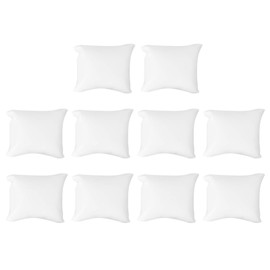 iplusmile Pack of 10 Watch Cushions PU Leather Jewellery Cushion Bracelet Bangle Cushion for Watch Jewellery Display (White)