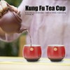 2Pcs Ceramic Cup Vintage Chinese Style Tea Cup Kung Fu