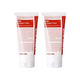 Qtem 메디필 레드락토 콜라겐 클리어 폼클렌저 2.0 100ml 2개 세트 Medifil Red Lactobacillus Collagen Clear Foam Cleanser 2.0 100ml Set of 2