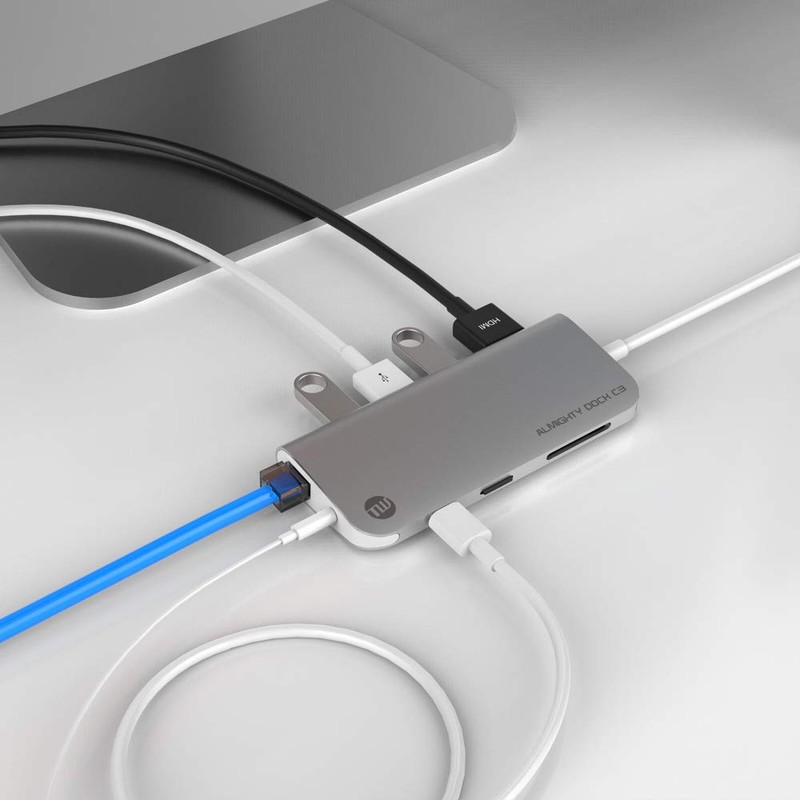 TUNEWEAR ALMIGHTY DOCK C3 Multi USB-C Hub Ethernet HDMI 4K