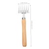 MAGICLULU 4pcs Aluminum Ice with Wood Handle Versatile Ice Tool