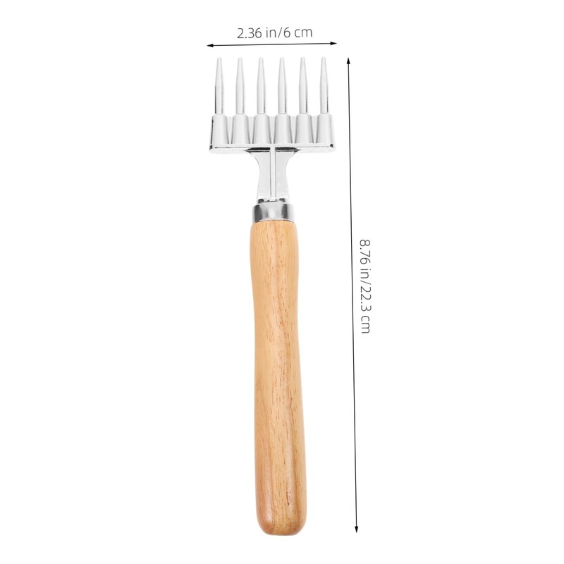 MAGICLULU 4pcs Aluminum Ice with Wood Handle Versatile Ice Tool