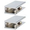 Alise 2 Pcs Adjustable Frameless Rectangle Glass Shelf Bracket Holder