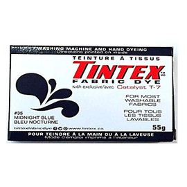 LOT of 1 TINTEX Fabric DYE Midnight Blue #35