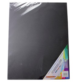 Cartulina Iris de 50x65cm, 180g, 10 piezas, para Manualidades, Papel de Dibujo y Corte (Negro)