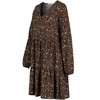 Sublevel Women's Spring and Summer Floral Long Sleeve Floral Dress,