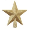 LUOEM Christmas Tree Topper Star Tree Decoration Glitter (Golden)