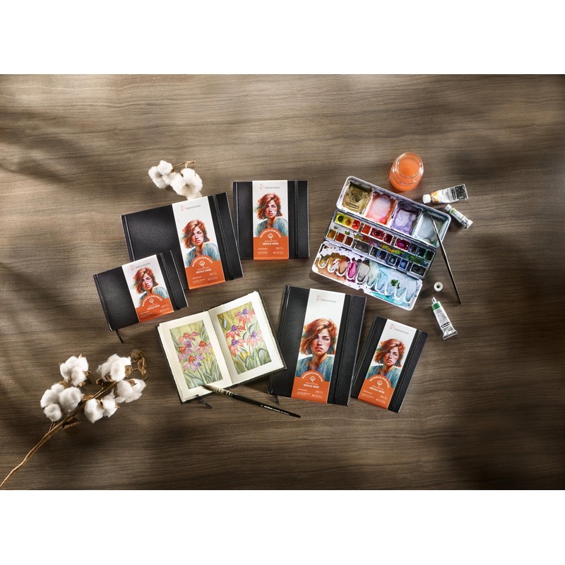 Hahnemühle Watercolour Book Deckle Edge Watercolour Book with Ripped Edges,