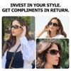 TJUTR Polarized Trendy Jackie O Style Sunglasses Women, Wrap Around