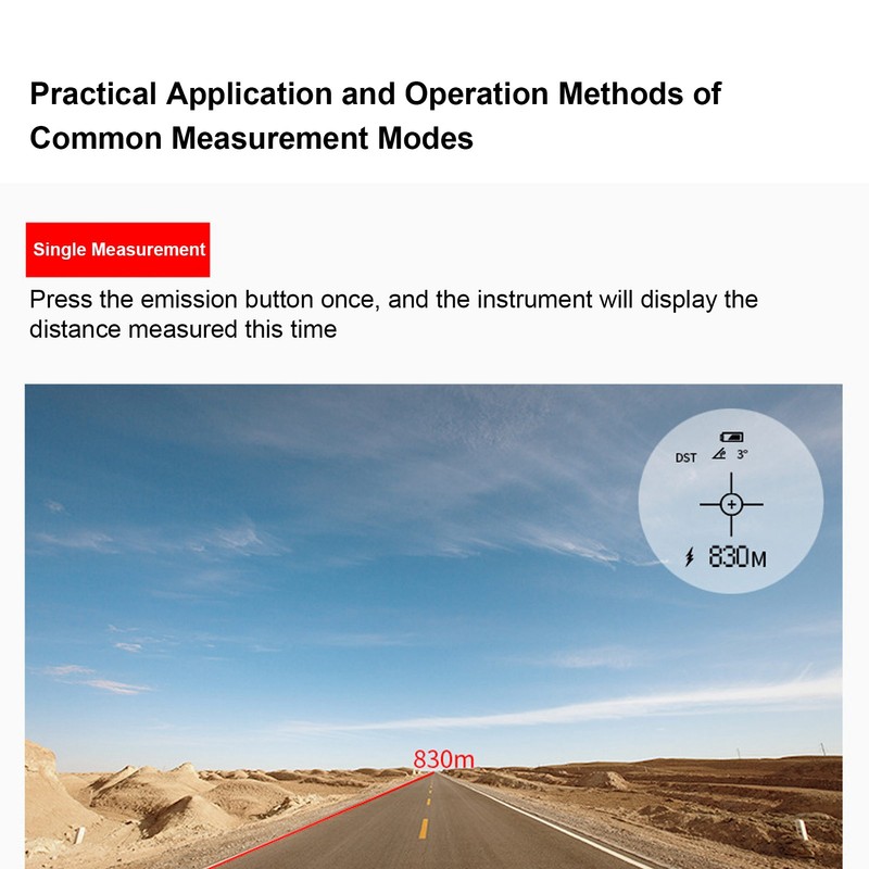 Range Finder Distance Measure Meter 1000m Rangefinder 2 Modes for