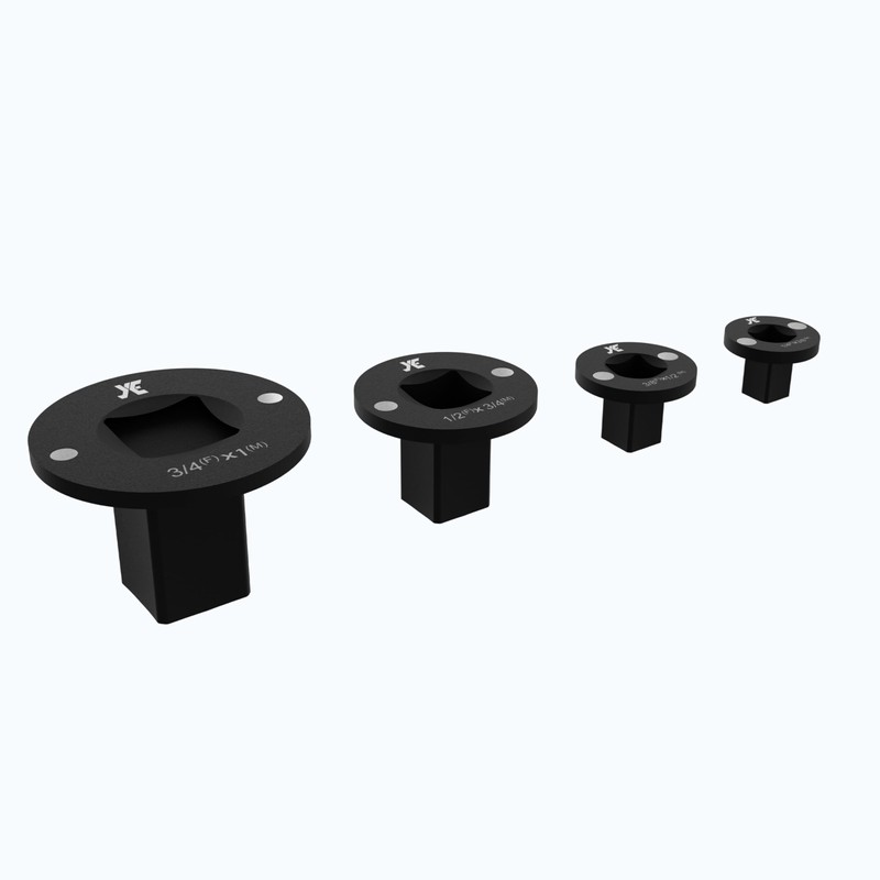 Socket Adapter Set, 4PC Low Profile Impact Ratchet Adapter Kit