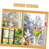 GRIRIW Unique Bird Shape Window Sticker Reflective Sunlight Bird Safety
