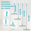 Transni Carpet Rake for Pet Hair Removal, 67'' Adjustable Handle