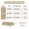 Tseapeni Linen Tablecloth 60 x 108 Inch - 100% Pure