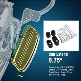 Unbranded 3/4'' Front Driver Floorboard Spacer Extension Kit For Harley FL Trike 2009-2013