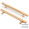 Cjueiom 6 Pack Gold Cupboard Handles - 128mm Hole Center