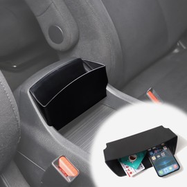 HIRUFAIT Center Console Organizer Tray for Honda Pilot 2016-2022/ Ridgeline 2020-2023/ Passport 2019-2023 Accessories, ABS Material Central Control Armrest Secondary Storage Box Black (B Style)