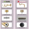 Lwiiom Heavy Duty Curtain Rods,1 1/4" Large Diameter Premium Nonadjustable