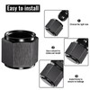 TRUCKMETER 2PCS 8AN Female Block Off Flare Cap Fitting, Black