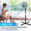 Simple Deluxe Oscillating 16″ 3 Adjustable Speed Pedestal Stand Fan