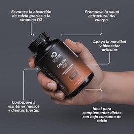 Suplementos Domos- Calcio + Vitamina D3 + Colágeno Tipo ll - 120 Cápsulas 500 Mg C/u