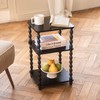 Fultyle Side Table, Small End Table with Storage Shelf, Vintage
