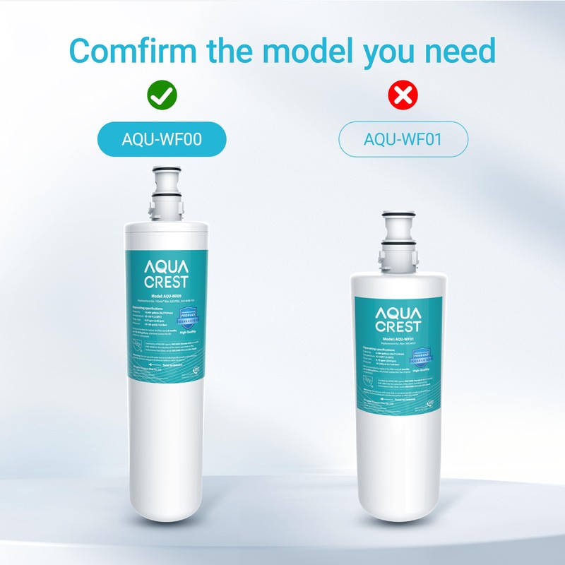 AQUA CREST 3US-PF01 Under Sink Water Filter, NSF/ANSI 42 Certified