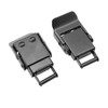 ZYAMY 2pcs Stainless Steel Cabinet Buckle Black Spring Loaded Draw