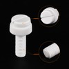 sourcing map M8 x 20mm Plastic Machine Screws PP Slotted