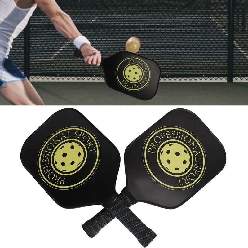 Pickleball Raquette Set 2 Rackets 4 Balls Lightweight Carbon Fiber